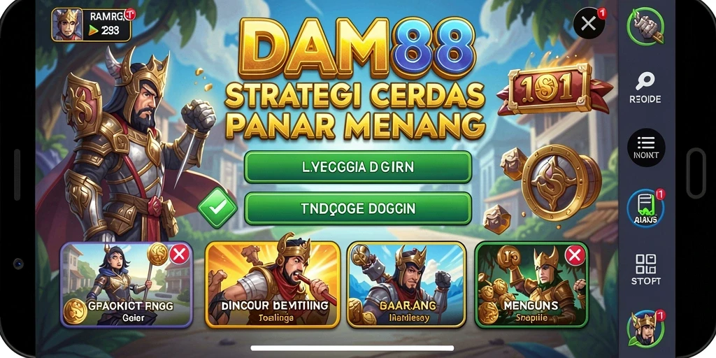 Tampilan gameplay seru dari DAM88 yang menampilkan strategi dan taktik.