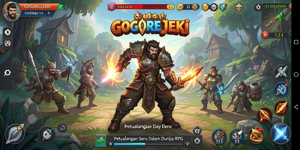 Gameplay GOGOREJEKI yang penuh aksi dan petualangan.