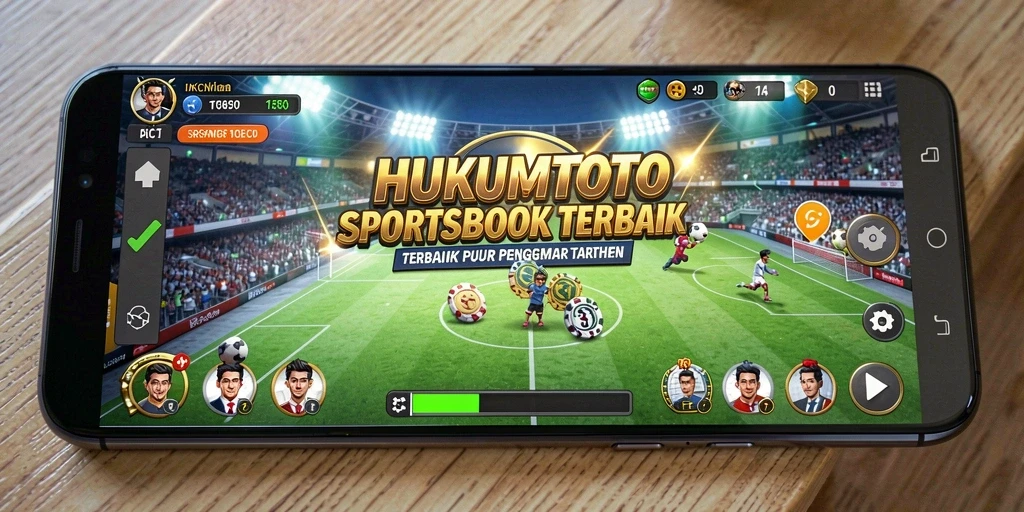 Tampilan antarmuka HUKUMTOTO dengan fitur taruhan olahraga yang menarik.