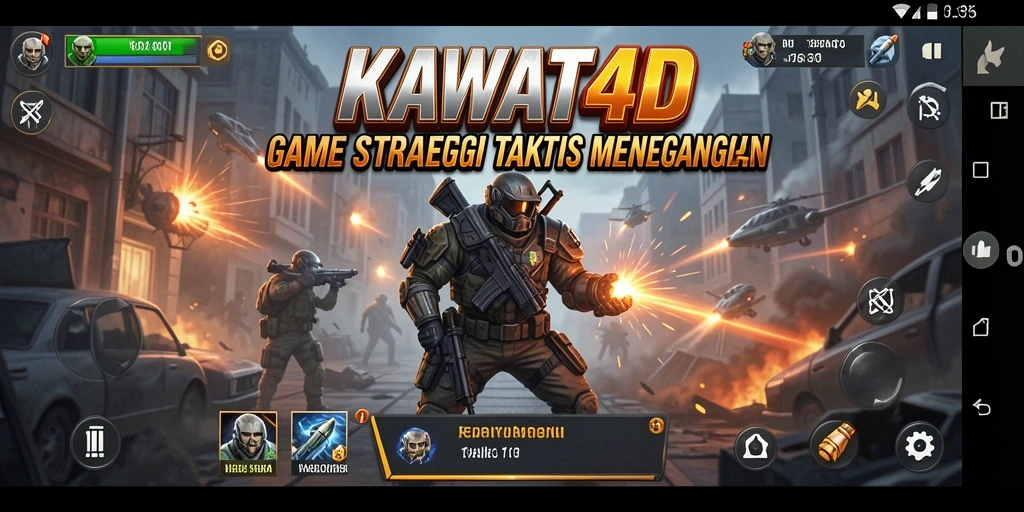 Tampilan gameplay KAWAT4D yang menegangkan dan strategis.
