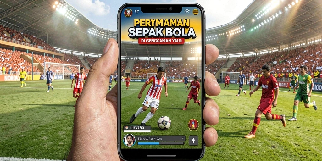 Screenshot LI789 menunjukkan aksi menarik dalam permainan sepak bola.