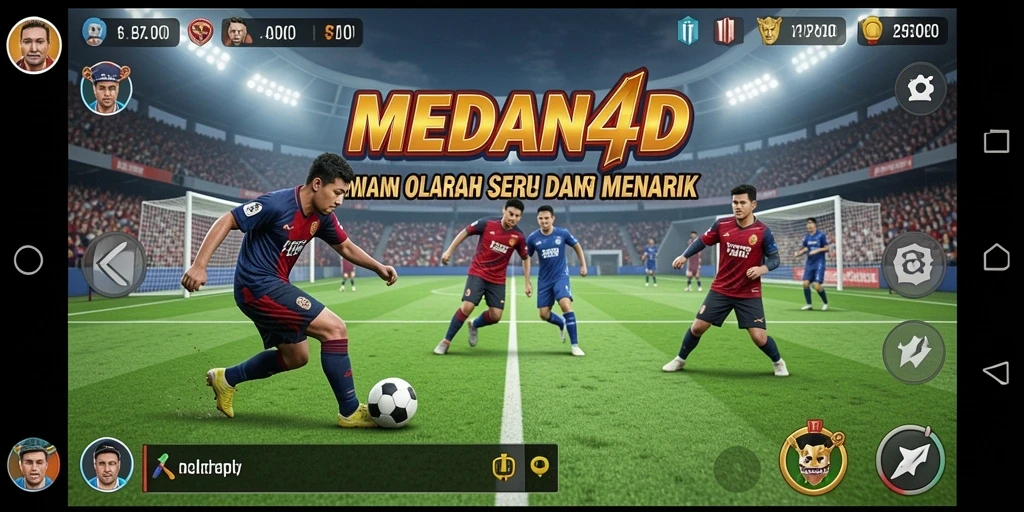 Screenshots permainan MEDAN4D menampilkan aksi olahraga seru dan grafis yang menarik.