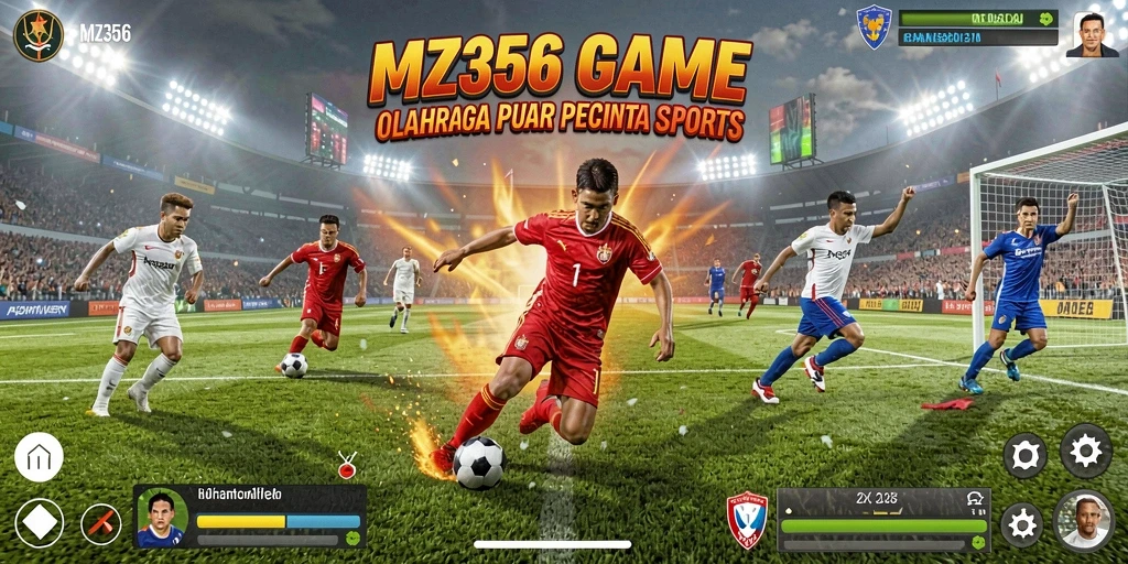 Screenshot MZ356 menampilkan aksi seru dalam permainan olahraga.
