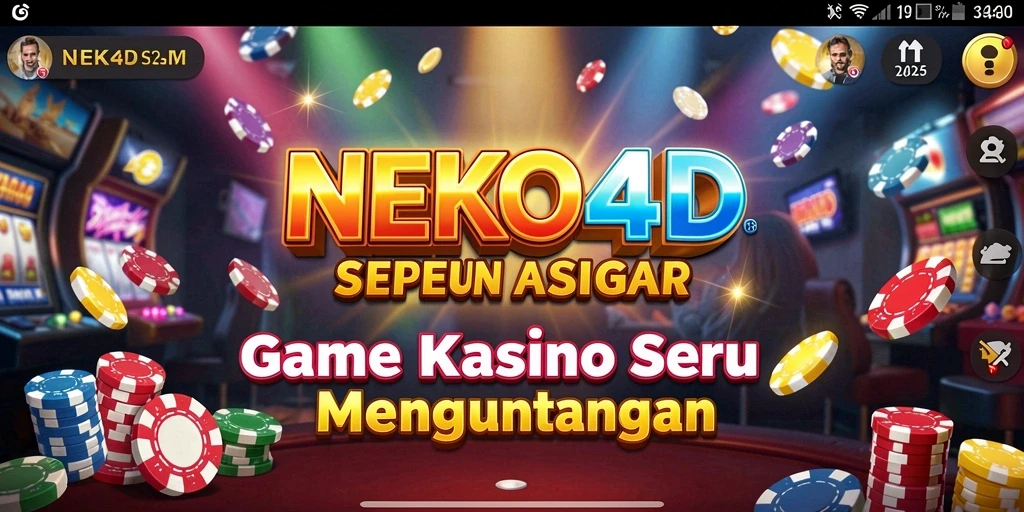 Tampilan gameplay NEKO4D yang menarik dan penuh aksi kasino.