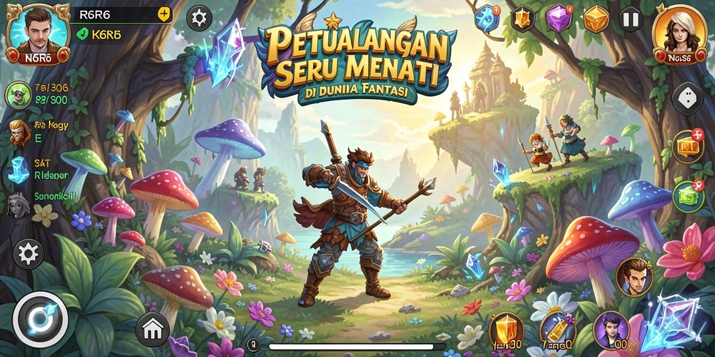 Tampilan screenshot R6R6 saat menjelajahi dunia petualangan.